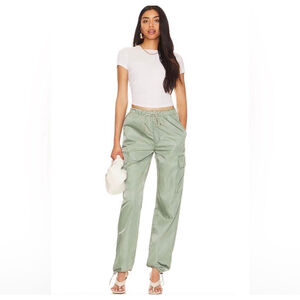 Pistola Jade Green Lightweight Cargo Drawstring Jogger Pants M